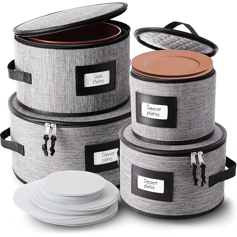 Maximize Kitchen Space with StorageBud 4-Piece Dish Storage Containers