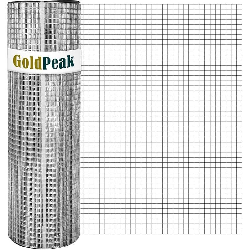 GoldPeak Hardware Cloth 1/2 inch 48 x 100 Ft 19-Gauge - Rust-Resistant Fencing