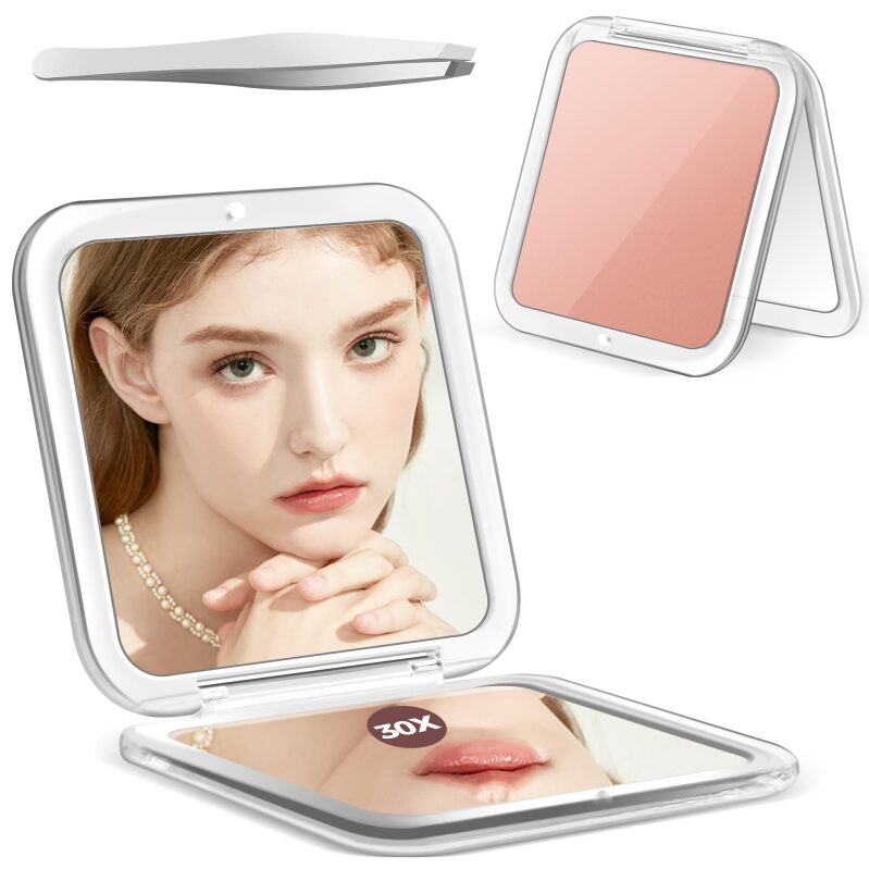 Portable 30X Magnifying Mirror for Precision Beauty Tasks