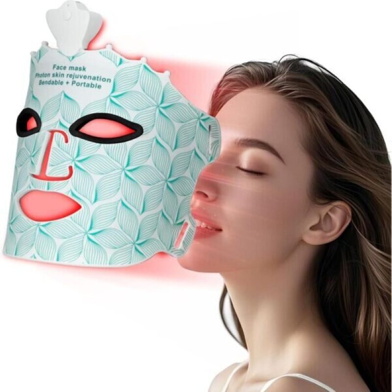 7 Colors Red Light Mask for Face - Portable & Rechargeable Facial Mask