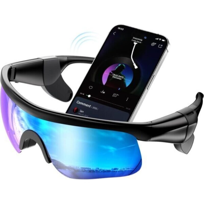 NICKLUC Bluetooth Sunglasses for Men & Women – Premium Clear Sound Open Ear Audio Glasses for Running Cycling, Polarized UV400, Anti-Slip Lightweight Comfort