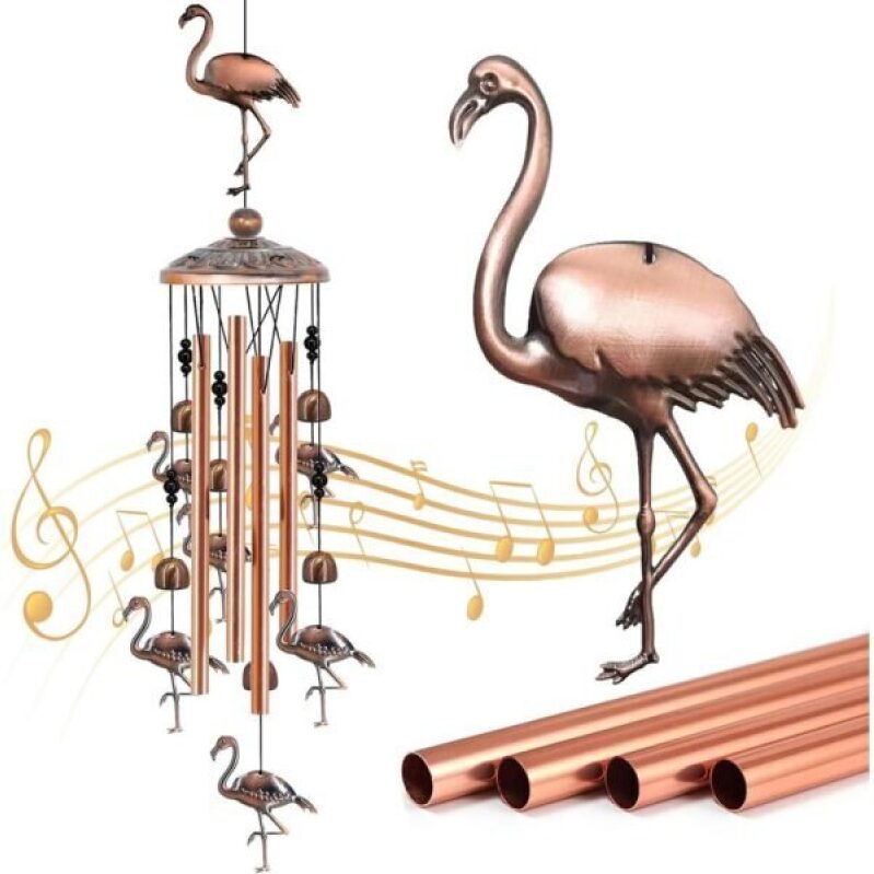 Elegant Flamingo Wind Chimes - Perfect for Garden Decor and Gifts