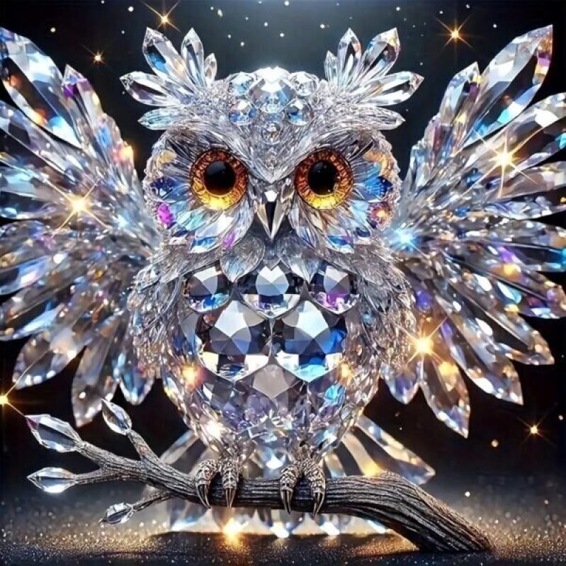 5D Owl Diamond Painting Kits for Adults - DIY Crystal Rhinestone Art