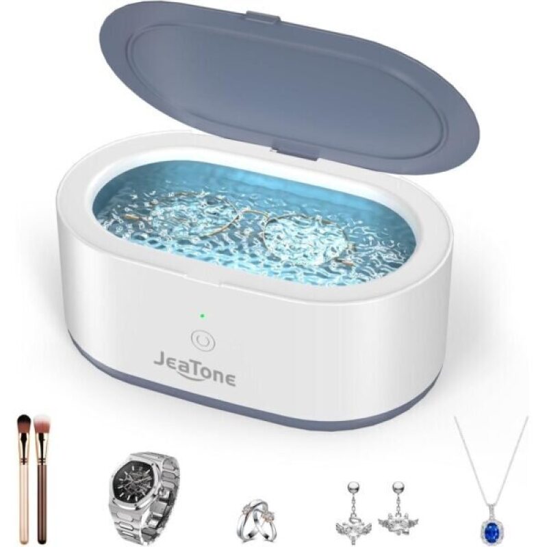 Ultrasonic Jewelry Cleaner - Professional Grade 46KHz Cleaner for Rings, Eyeglasses, and Watches