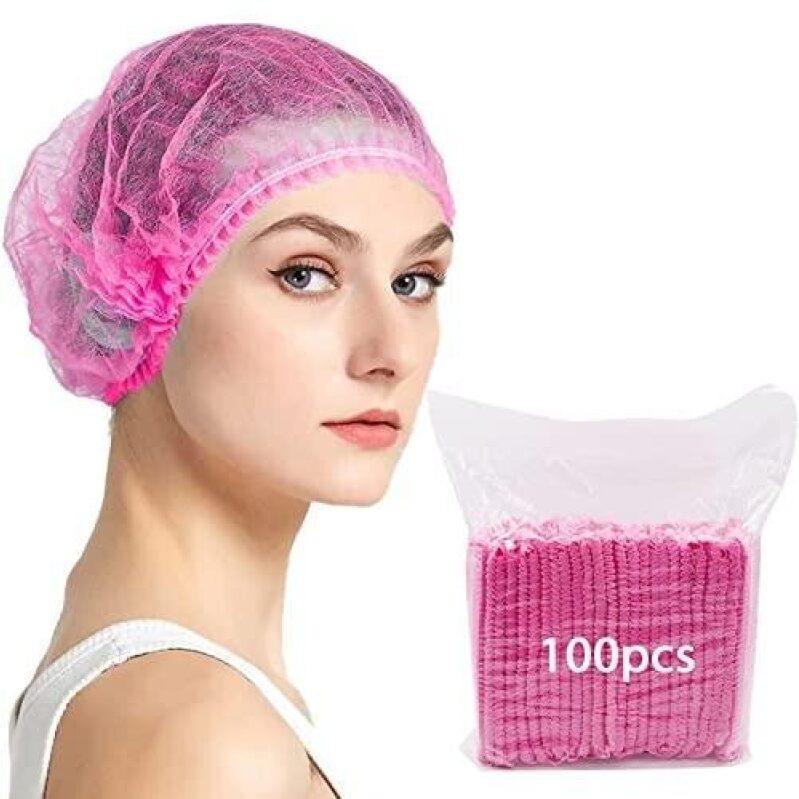 50% OFF Non-Woven Elastic Dustproof Cap Set - 100pcs