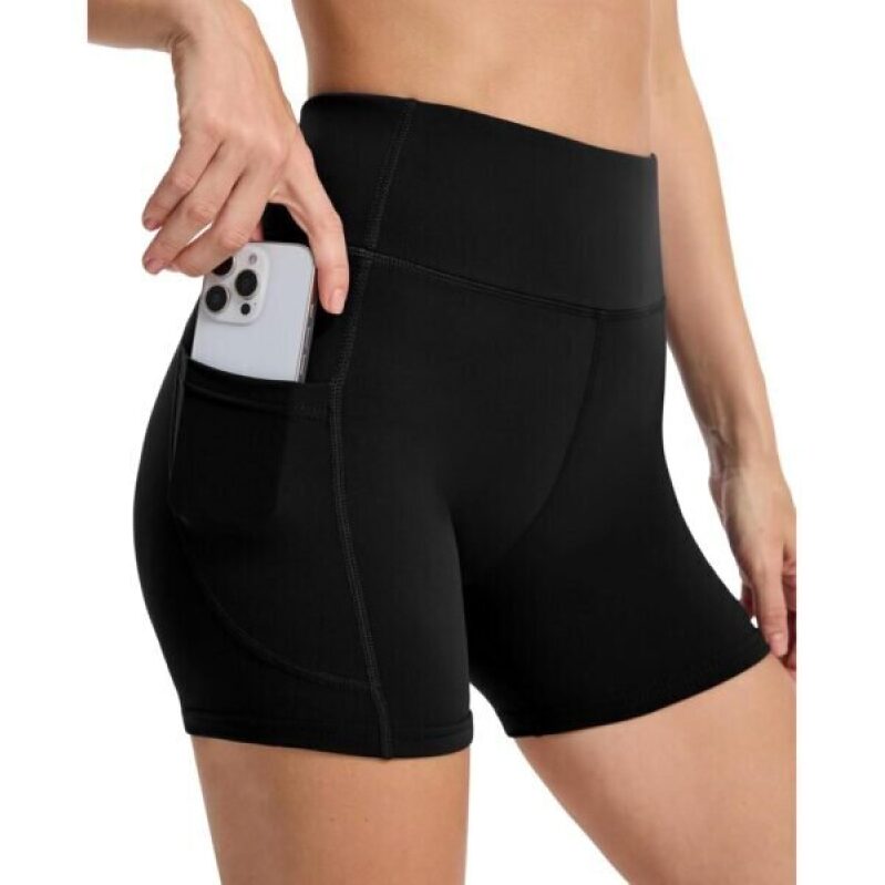 High-Performance Women's Yoga Shorts with Pockets - 50% Discount