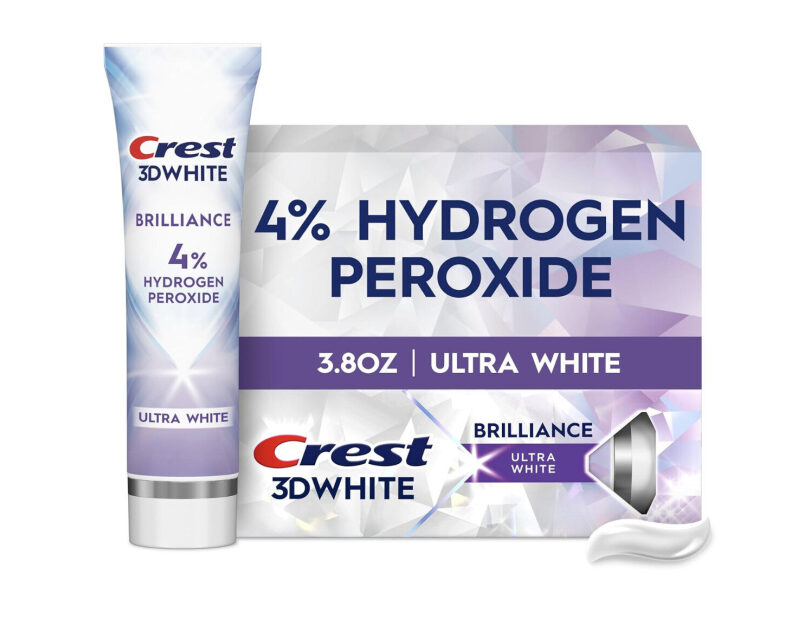 Crest 3D White Brilliance Toothpaste - Ultra White, 4% Hydrogen Peroxide