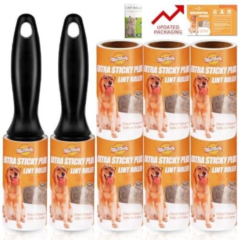 WildMinds Extra Sticky Plus Lint Rollers - 8 Pack, 49% Off