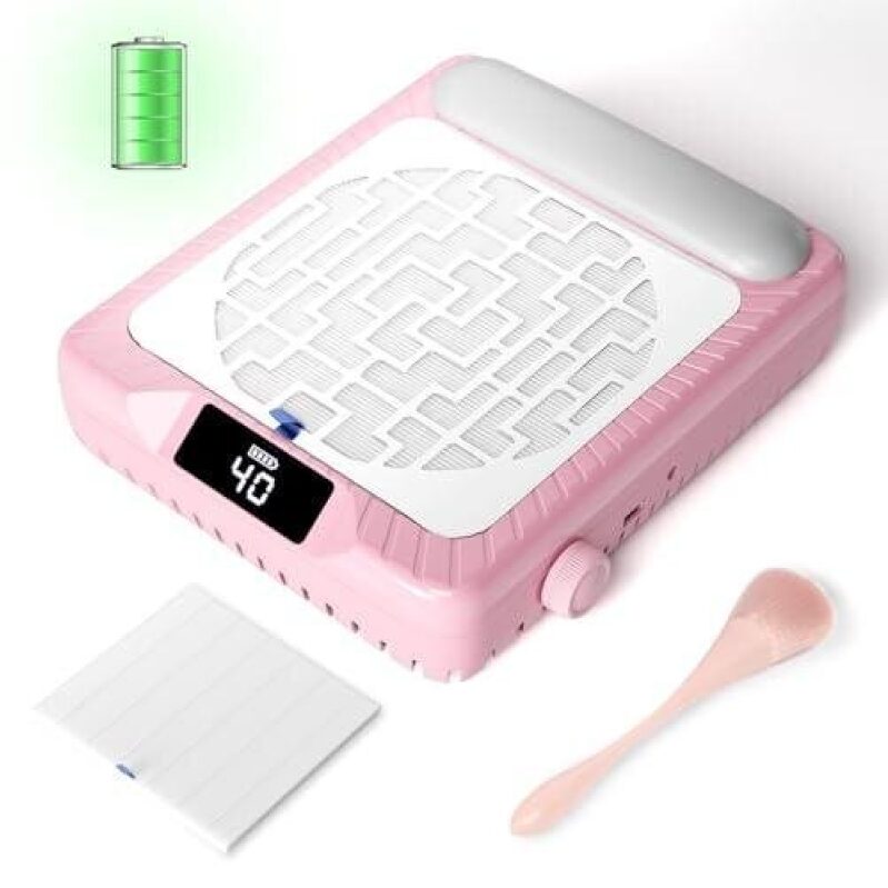Portable Rechargeable Manicure Vacuum Cleaner - 800PA Power, 50% Discount