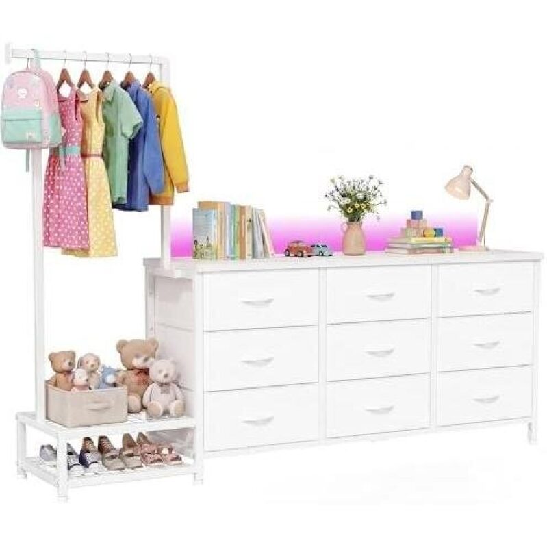 Multifunctional LED Lighted Hanger with Drawers - 50% Discount
