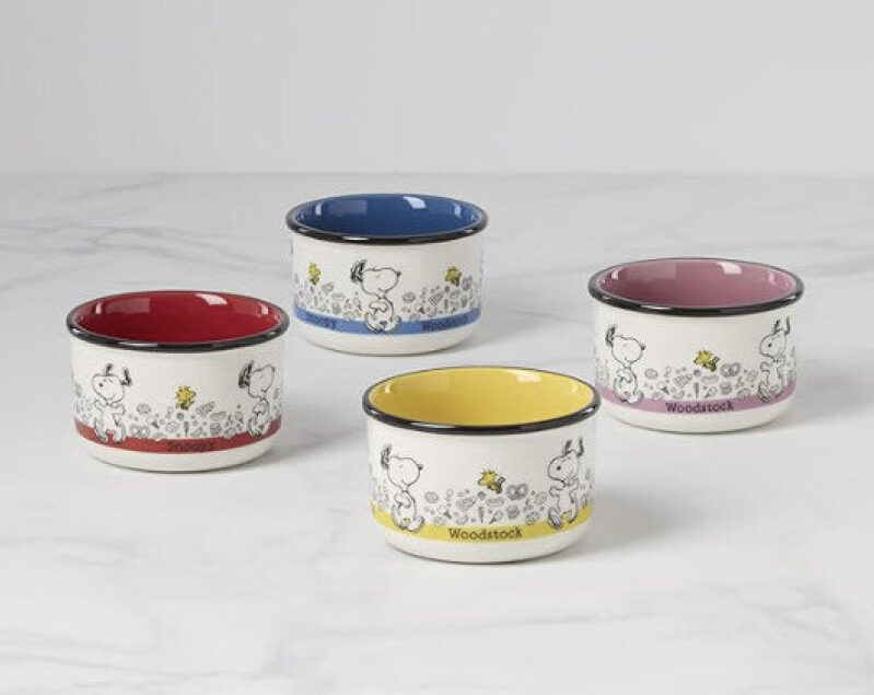 Affordable Lenox Snoopy Snack Bowls - Set of Four