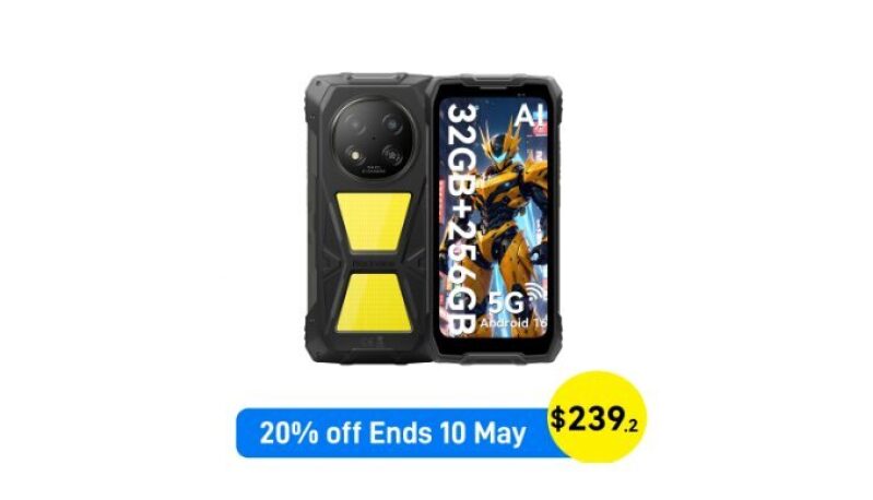 Blackview ROCK 2 Pro 5G Rugged Smartphone - 32GB+256GB, 15000mAh Battery, NFC