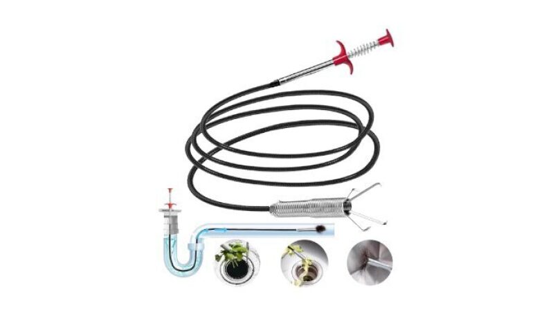 Efficient 78 Inch Drain Snake for Hair Clogs - Ultimate Plumbing Tool
