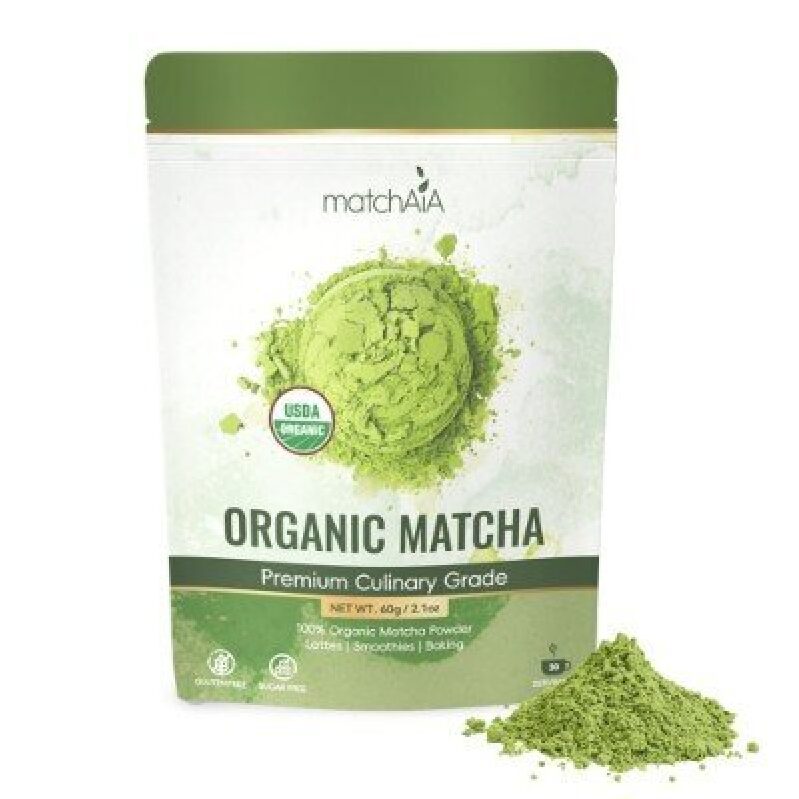 Organic Matcha Powder - Premium Culinary Grade, 60g