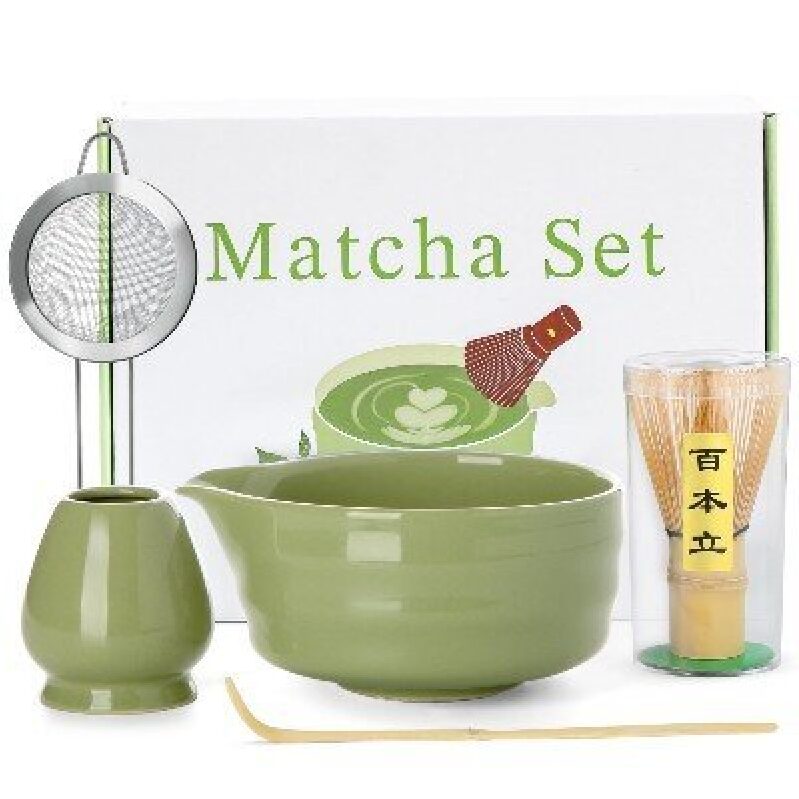 Elegant Matcha Tea Set - 5-Piece Green Tea Kit