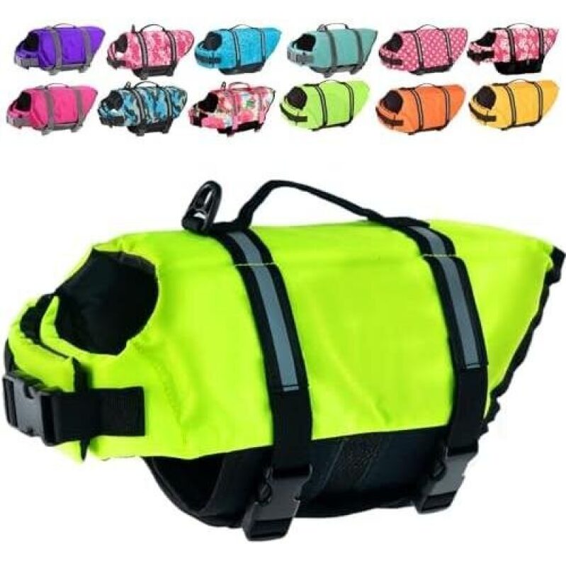 Neon Dog Life Vest - 50% OFF, Essential for Pet Safety