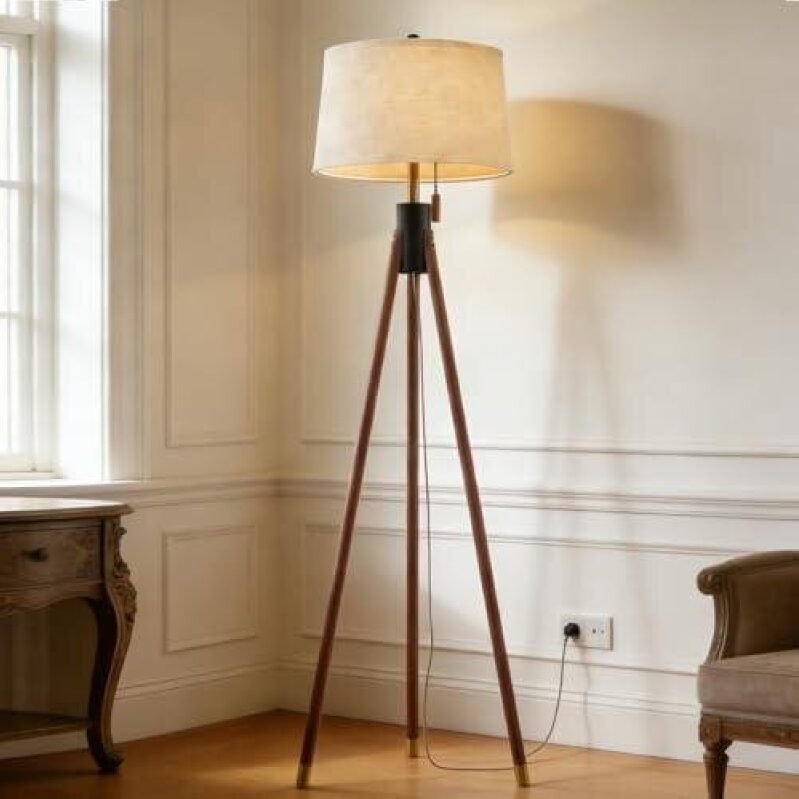 Mid-Century Modern Tripod Floor Lamp - 50% Discount