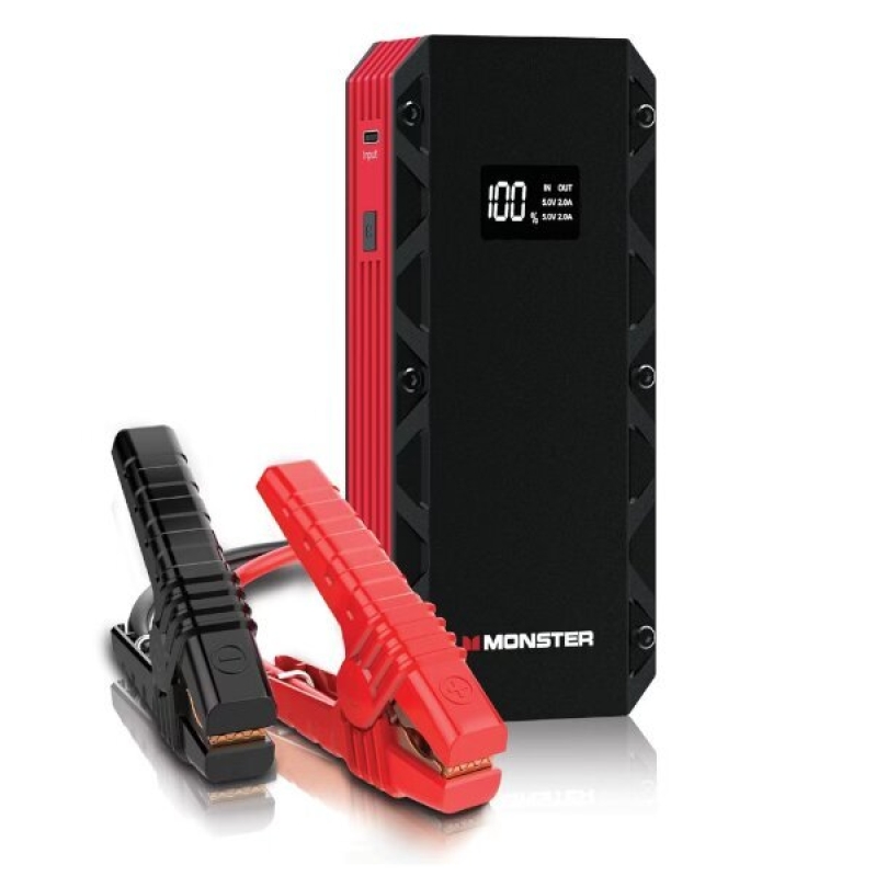 Open Box Monster 8000mAh Jump Starter Power Bank - $26.34 Deal