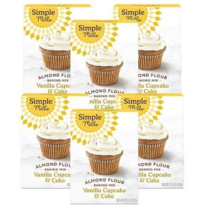 Simple Mills Almond Flour Baking Mix (Vanilla Cupcake & Cake) - 6-Pack
