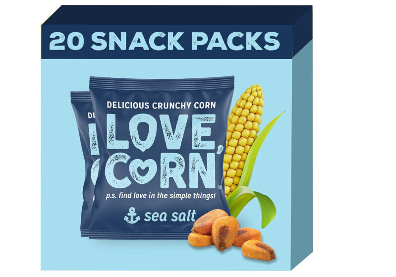 Crunchy Sea Salt Roasted Corn Snacks - 20 Packs