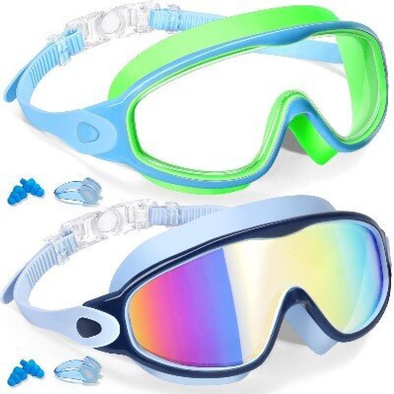 Keary Kids Swimming Goggles 2-Pack - Safety & Comfort for Young Swimmers
