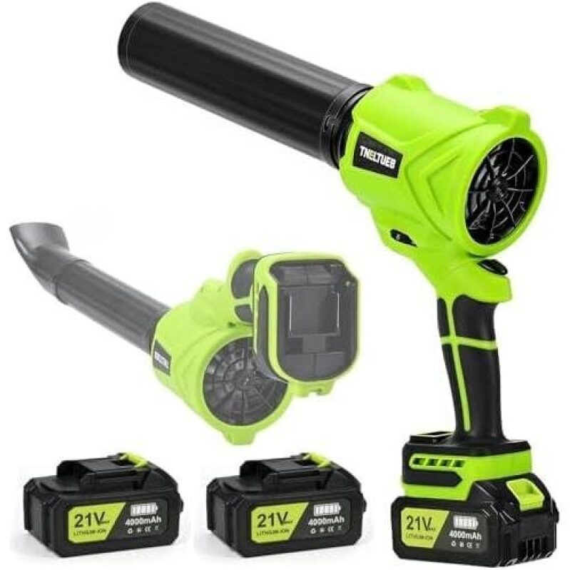 Powerful 21V Cordless Blower with 6 Speeds - Ideal for Leaf Clearing