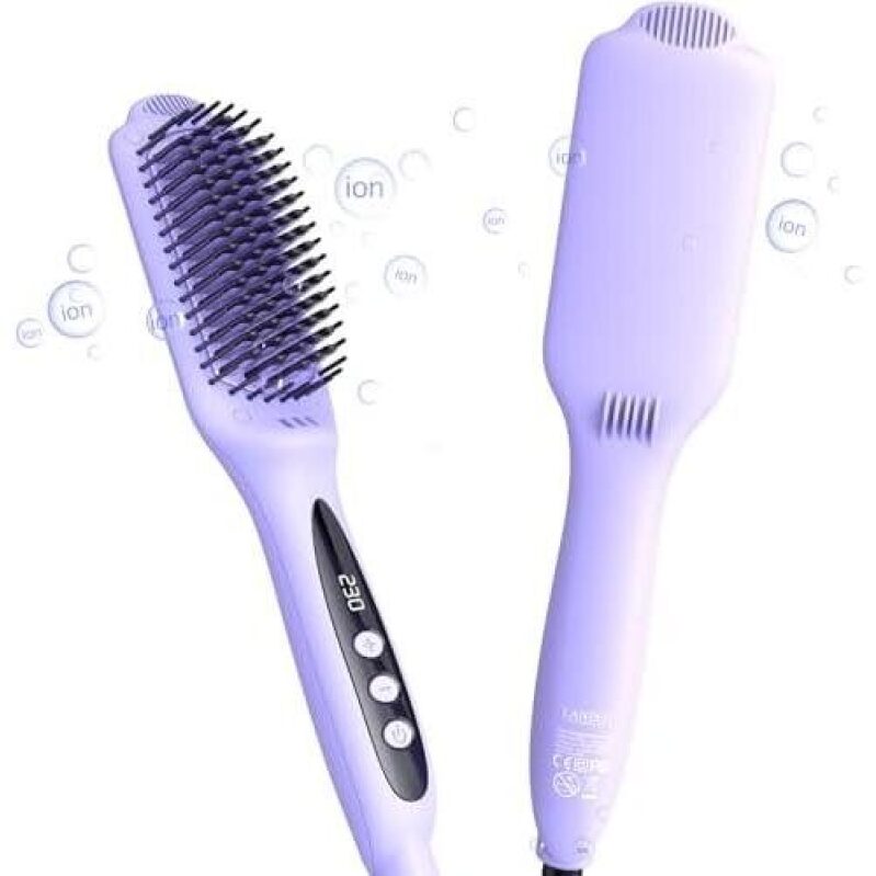 Get Sleek Locks with LANDOT Dual Ion Straightening Brush - 47% OFF