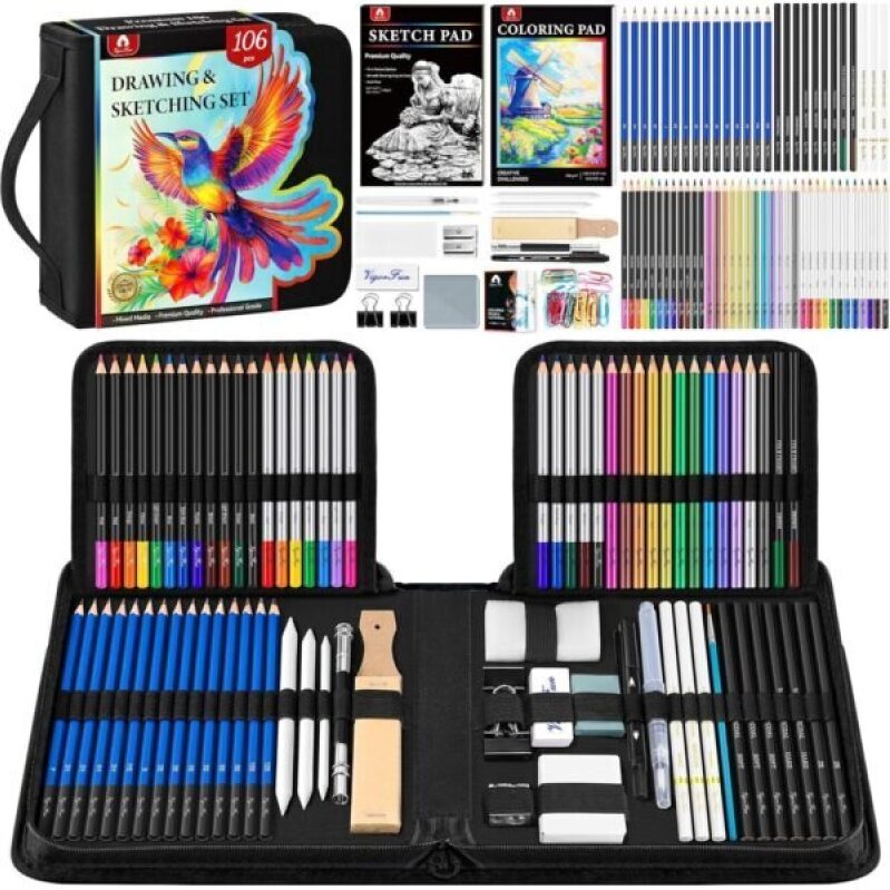 106 PCS Drawing & Sketching Set - 45% Discount