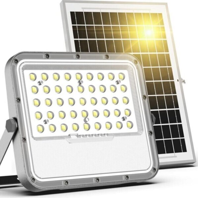 Engrepo Solar Floodlight - 3000LM, Automatic Twilight to Dawn