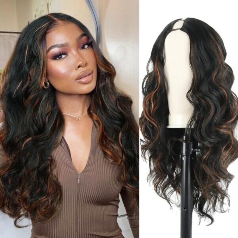 Elegant Brown Curly Lace Front Wig with 50% Off