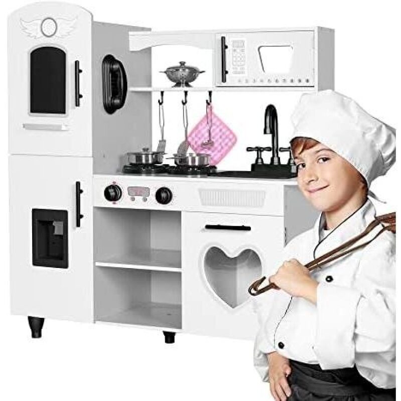 Wooden Children's Kitchen Play Set with Light and Sound - 62% Discount