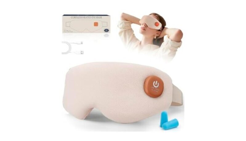 CORDLESS Heated Eye Mask for Dry Eyes - Cordless Warm Eye Compress