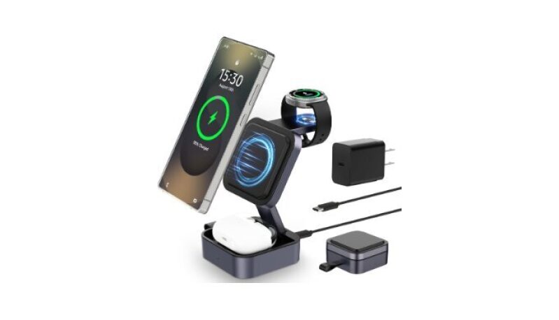 3 in 1 Wireless Charging Station for Samsung Devices - Ultimate Travel Charger