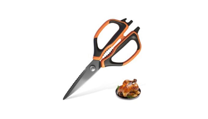 Premium Stainless Steel Kitchen Scissors with Bottle Opener - Ideal Gift