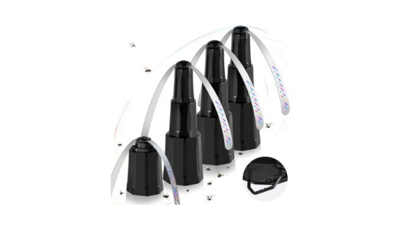Battery Operated Fly Repellent Fan - 4 Pack