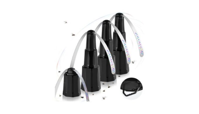 Battery Operated Fly Repellent Fan - 4 Pack
