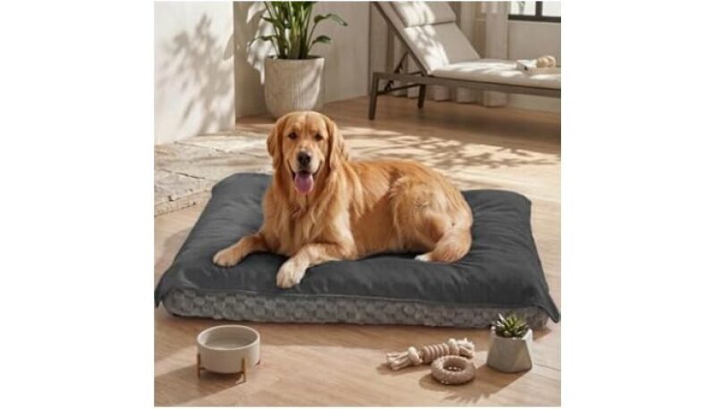 MontVoo Washable Dog Bed Cover - Absorbent, Quick Dry Pet Bed Sheet, Waterproof