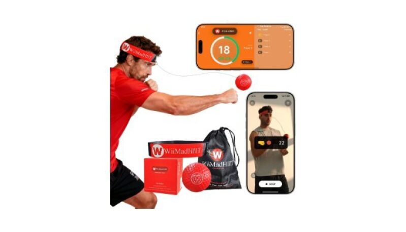 Boxing Reflex Ball with Punch Counter App - Enhance Hand-Eye Coordination