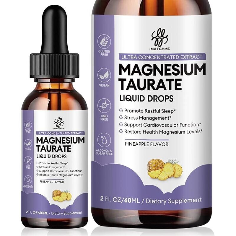 Magnesium Taurate Liquid Drops - Premium Health Supplement