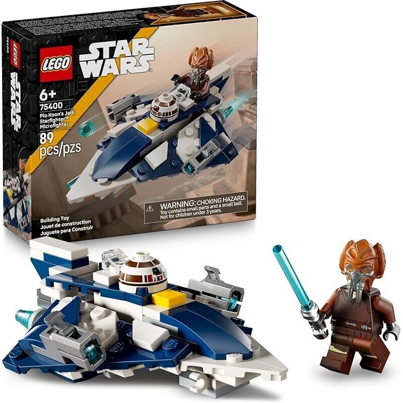 LEGO Star Wars Plo Koon's Jedi Starfighter Microfighter: Build and Play with Iconic Characters