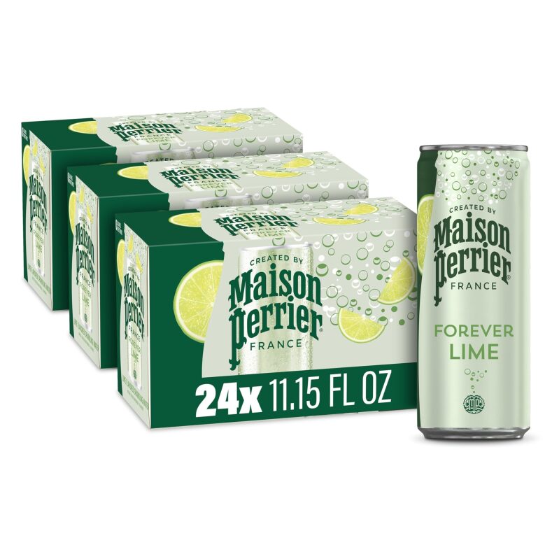Premium Maison Perrier Forever Lime Sparkling Water - 24 Pack