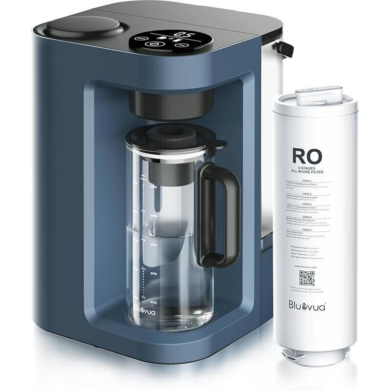 Bluevua RO100ROPOT-Lite Countertop Water Filter - 7-Stage Purification System
