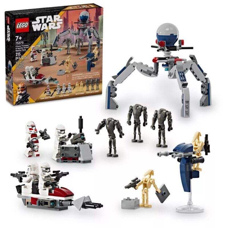 LEGO Star Wars Clone Trooper & Battle Droid Battle Pack: Engage in Epic Star Wars Battles