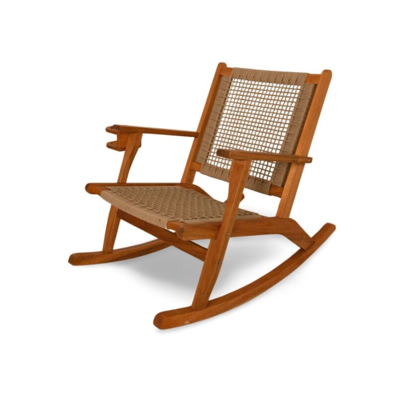 Balkene Outdoor Rocking Chair with Cup Holder - Relax in Style