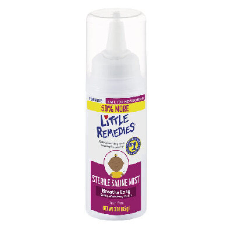 Little Remedies Saline Mist for Newborns - Safe and Effective Nasal Relief