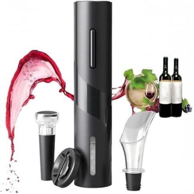 PEIPU Electric Corkscrew - 4-in-1 Portable Bottle Opener with 50% Discount