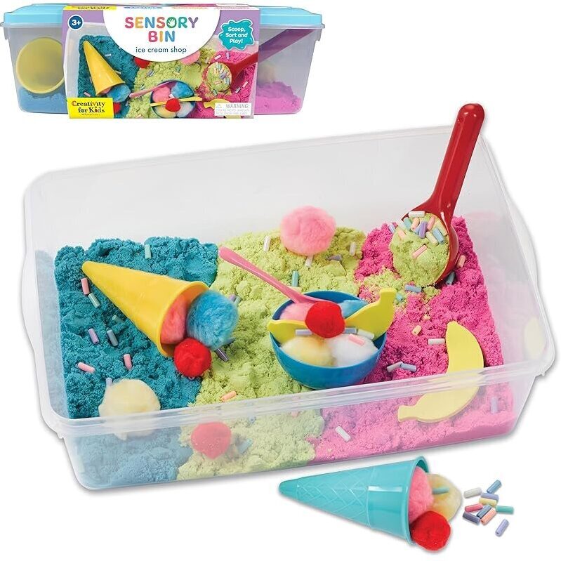 Sensory Bin Ice Cream Shop Playset for Engaging Play