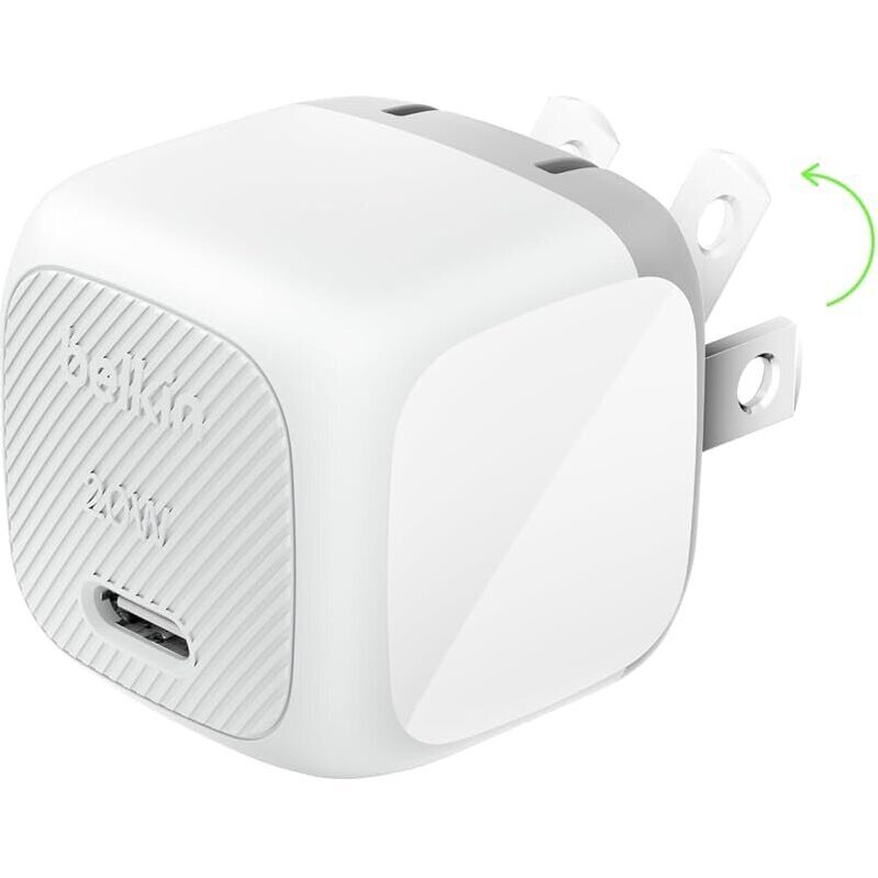 Belkin Compact 20W Fast Charging USB-C Charger Block - Efficient and Reliable Charging
