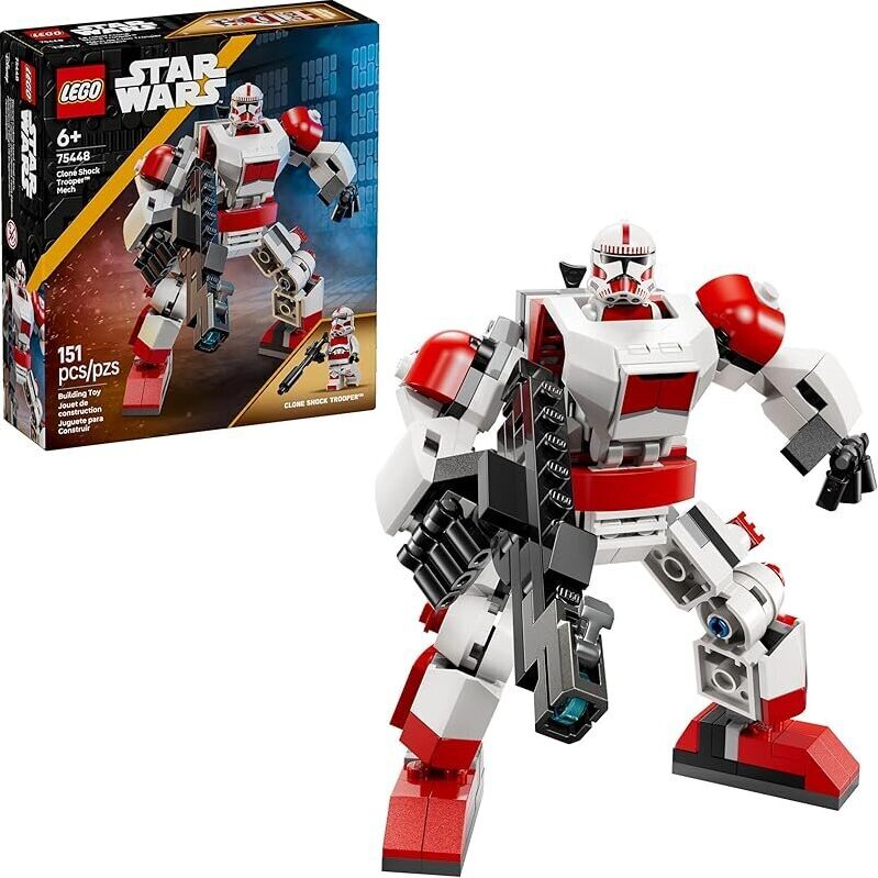 LEGO Star Wars Clone Shock Trooper Mech Building Toy - Galactic Defense