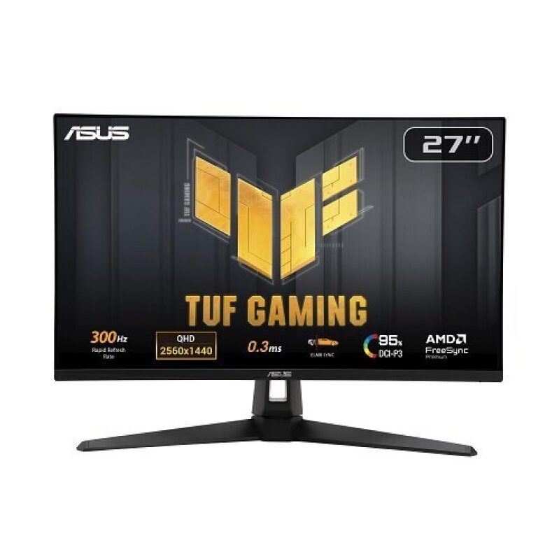 ASUS TUF Gaming 27-Inch 1440P Gaming Monitor, 300Hz, QHD, 0.3ms, ELMB Sync, FreeSync